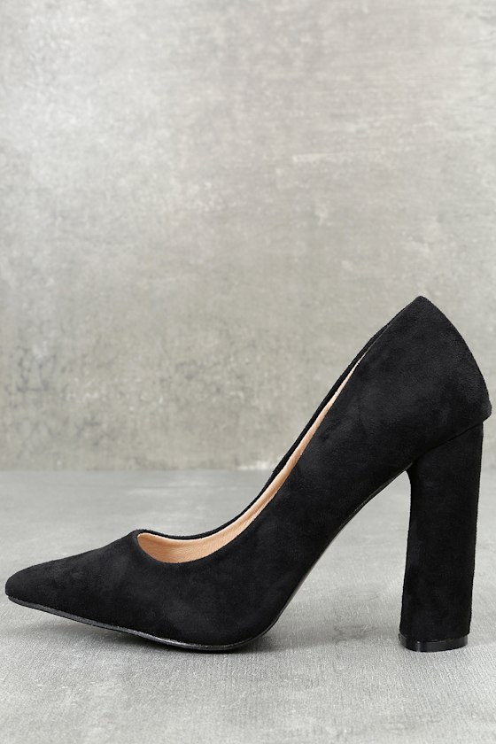 Becca Black Suede Pumps 1
