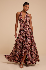 L25363: BROWN FLORAL 1