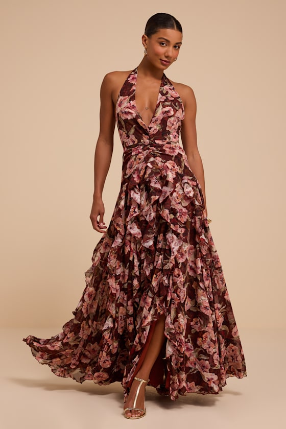 L25363: BROWN FLORAL 1