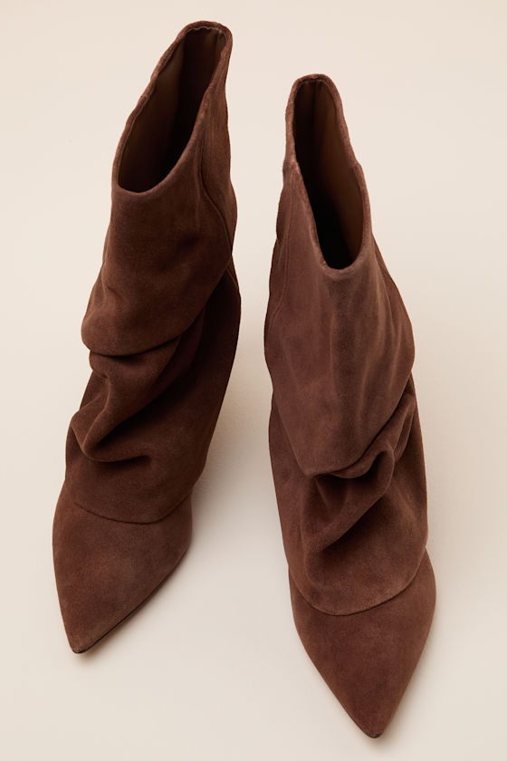 Lennox Umber Suede Fold-Over Boots 3
