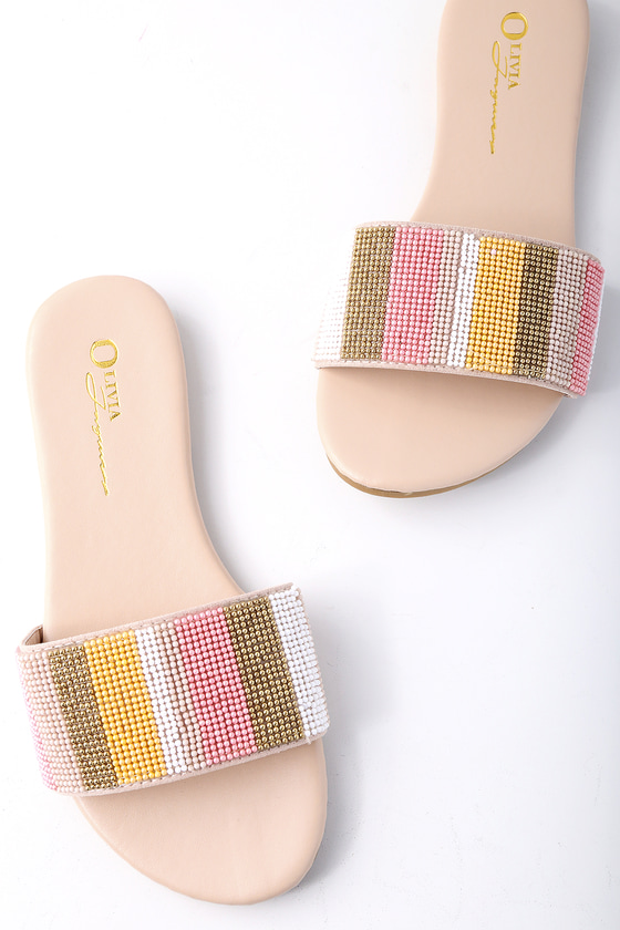 boho beaded sandals