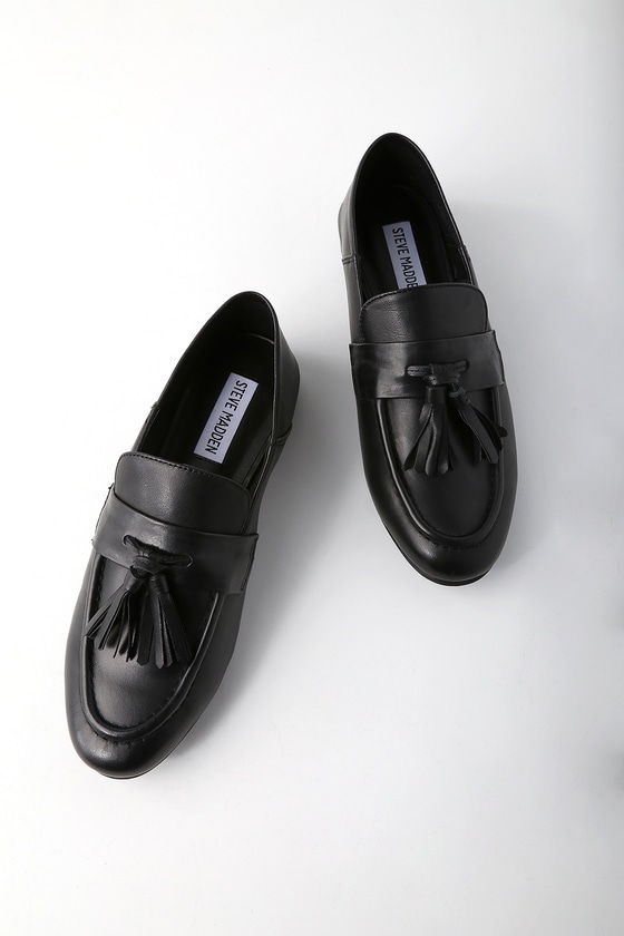 steve madden leather loafers