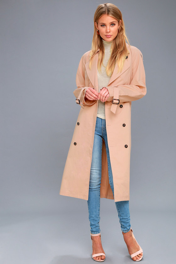 Verwonderlijk ASTR the Label Wesley - Blush Pink Trench Coat YX-06