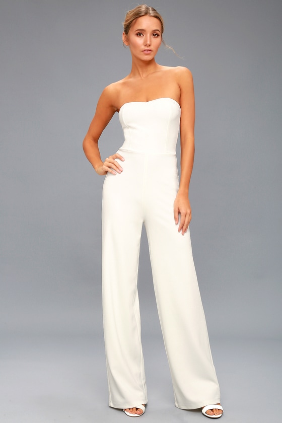 white cotton jumpsuit