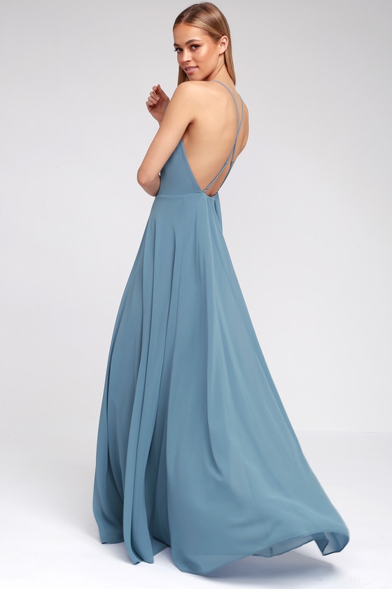 slate blue dresses for wedding