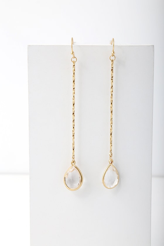 Lovely Gold Earrings - Drop Earrings - Teardrop Earrings