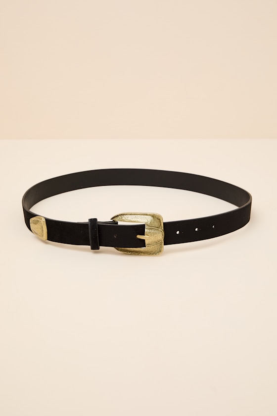 Lilla Black Suede Belt - thumbnail 5