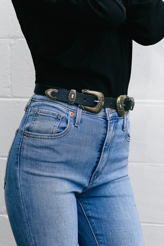 two buckle belt