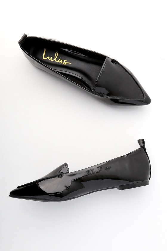 pointed flat loafers