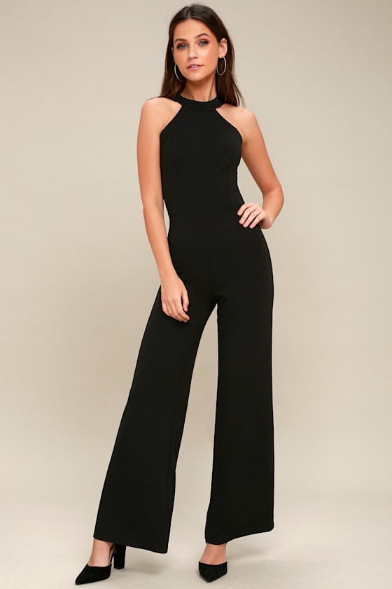 Penthouse Party Black Lace Jumpsuit 3