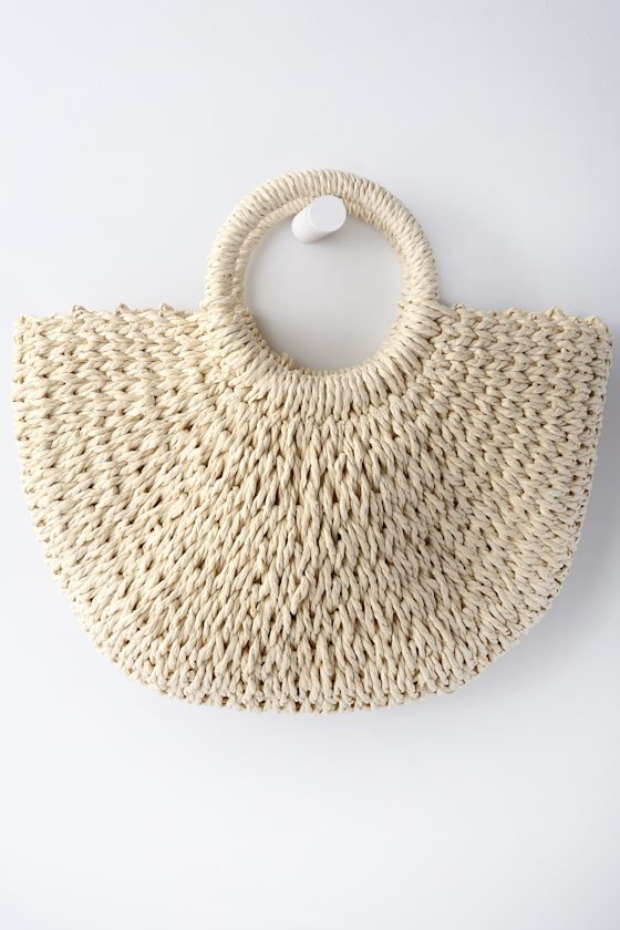 Cordelia Beige Woven Purse 1