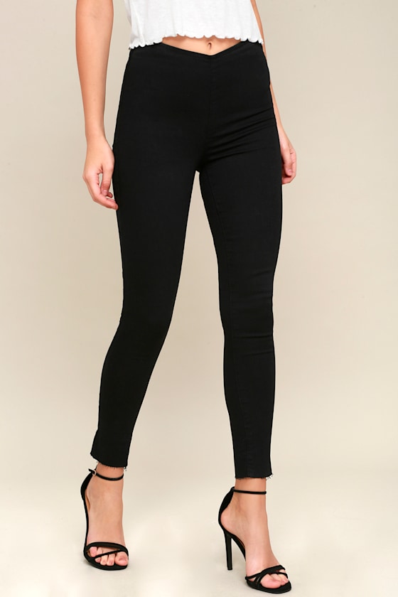 Easy Goes It Black Denim Leggings 2