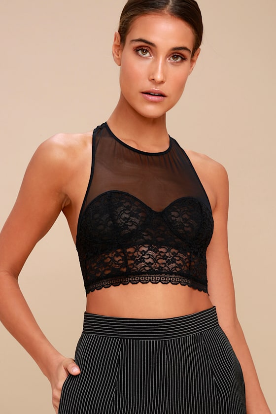 Stay With Me Black Lace Soft Bra 5