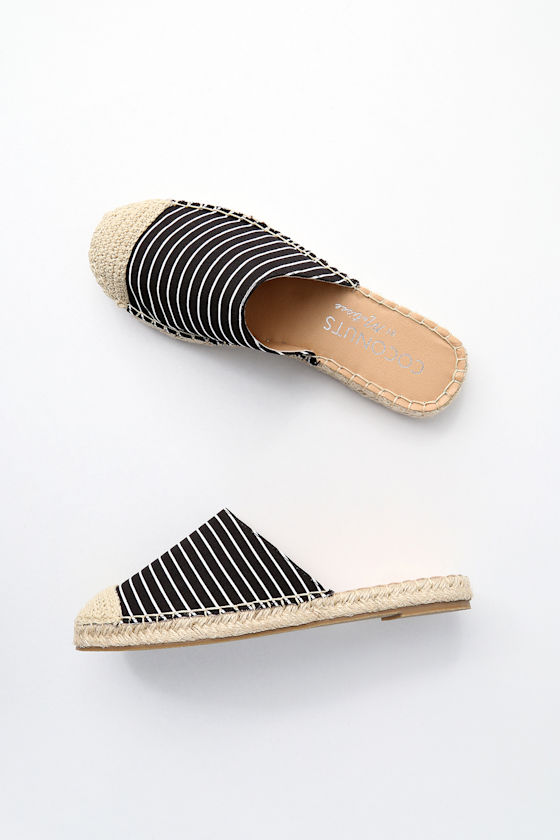 Marguex Black Espadrille Mules 6