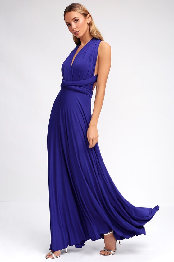 Tricks of the Trade Royal Blue Maxi Dress