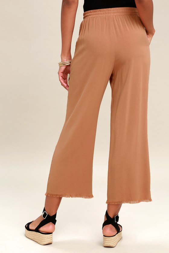 dark brown wide leg pants