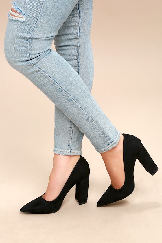 Ridley Black Suede Pumps 1
