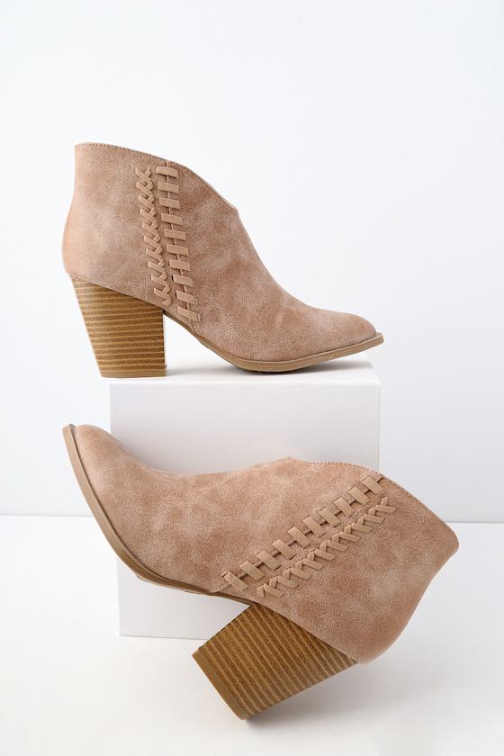 Elliot Warm Taupe Ankle Booties 3