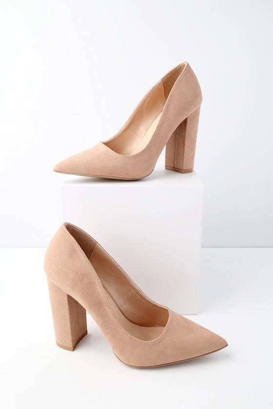 Ridley Warm Taupe Suede Pumps 5