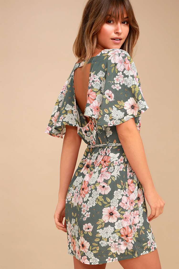 Billabong Fine Flutter - Floral Print Dress - Mini Dress - Lulus Billabong Fine Flutter - Floral Print Dress - Mini Dress - Lulus