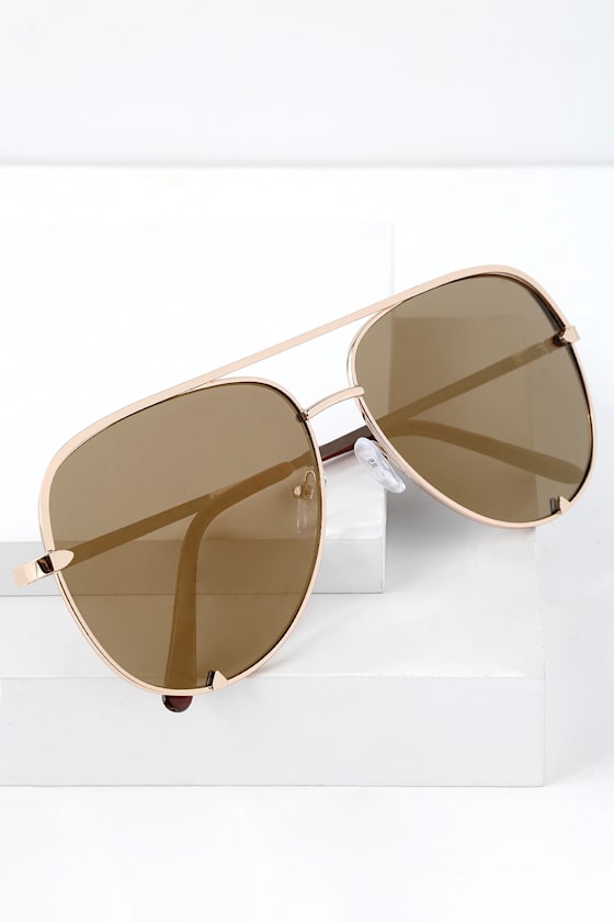 7th Cavalry Gold Mirrored Aviator Sunglasses 4