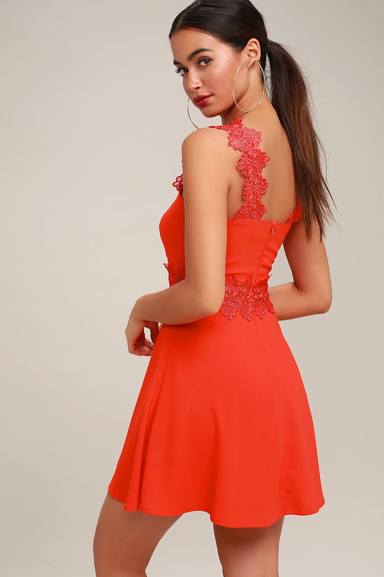 Red Lace Skater Dress Lace Skater Style Prom Dresses Buy Skater Style Prom  Dresses Online
