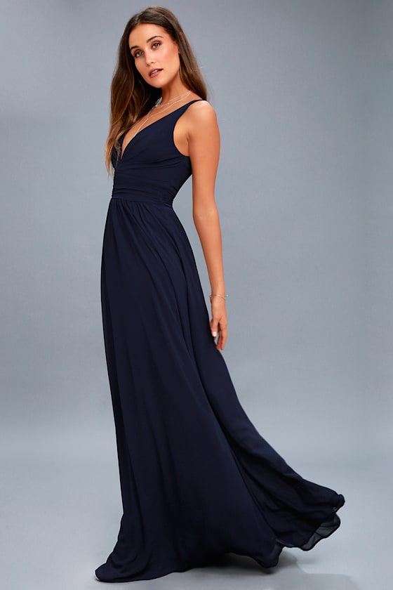 Leading Role Navy Blue Maxi Dress 6