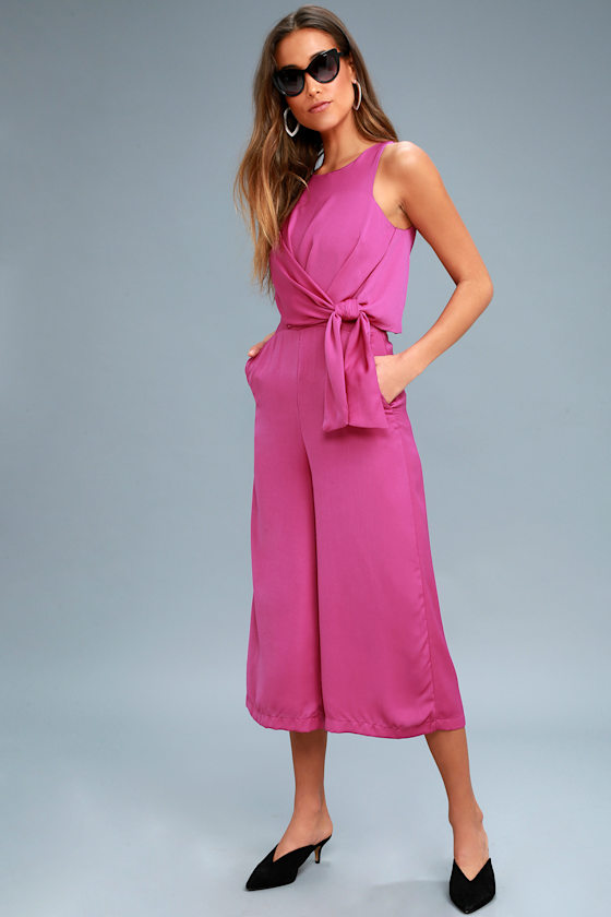 On Track Magenta Midi Jumpsuit 3