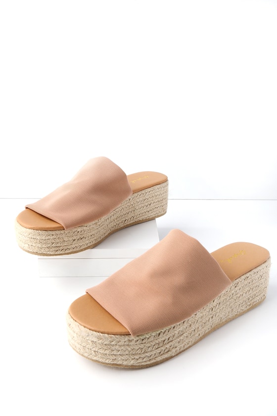 Cute Blush Sandals - Espadrille Sandals 