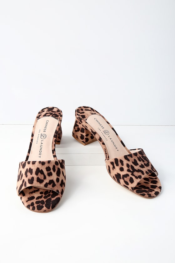 chinese laundry leopard mules