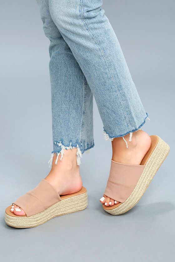 Jemma Blush Espadrille Sandals