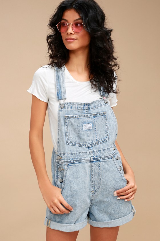 levi's womens short overalls