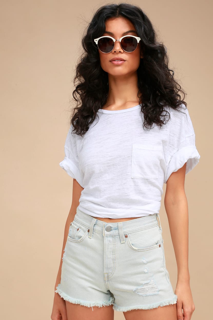 Levi's Wedgie Fit Shorts - High-Waisted Shorts - Jean Shorts - Lulus