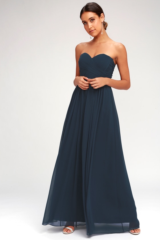 Elegant Convertible Maxi Dress - Navy Blue Maxi Dress - Lulus