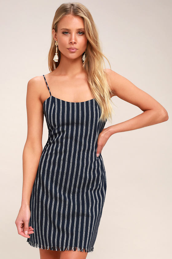 navy blue mini dress