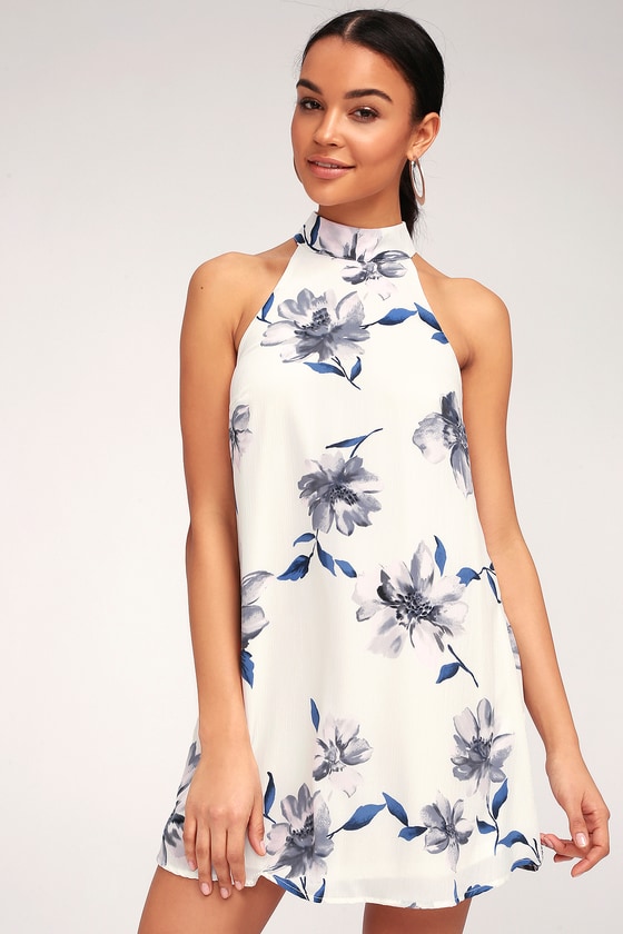Cute White Floral Print Dress - Floral Print Dress - Lulus