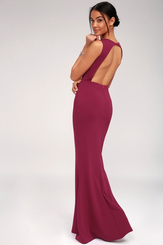 Mine backless trumpet gown deals