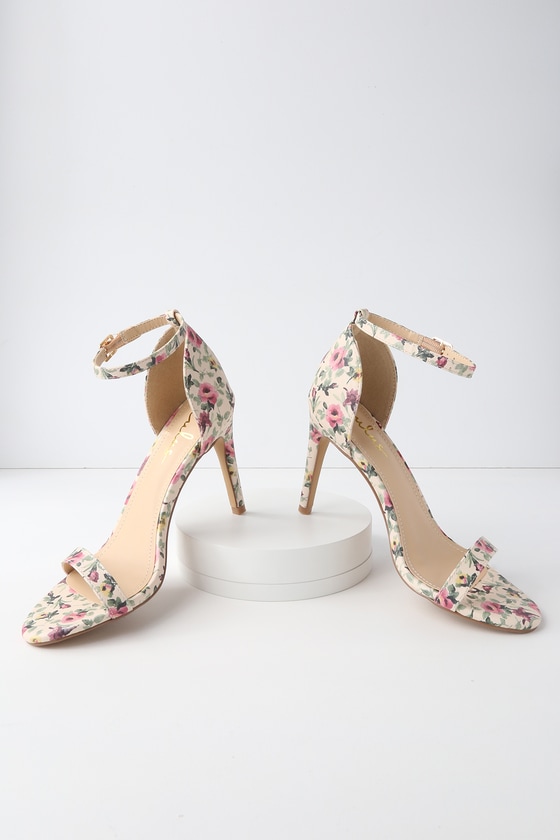 cheap floral heels