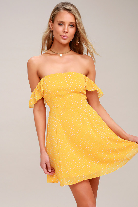 lulus yellow skater dress