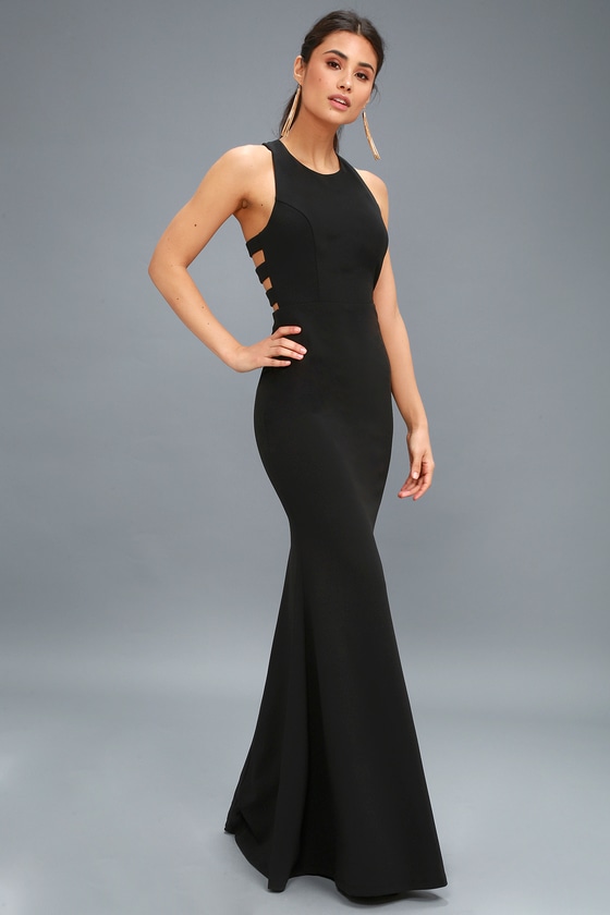 lulus black gown