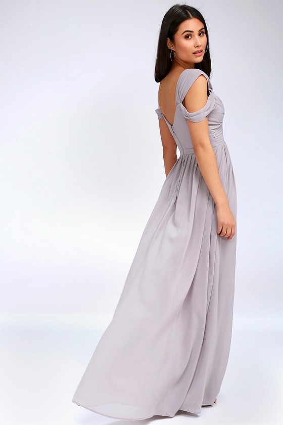 Lulus grey maxi dress hot sale