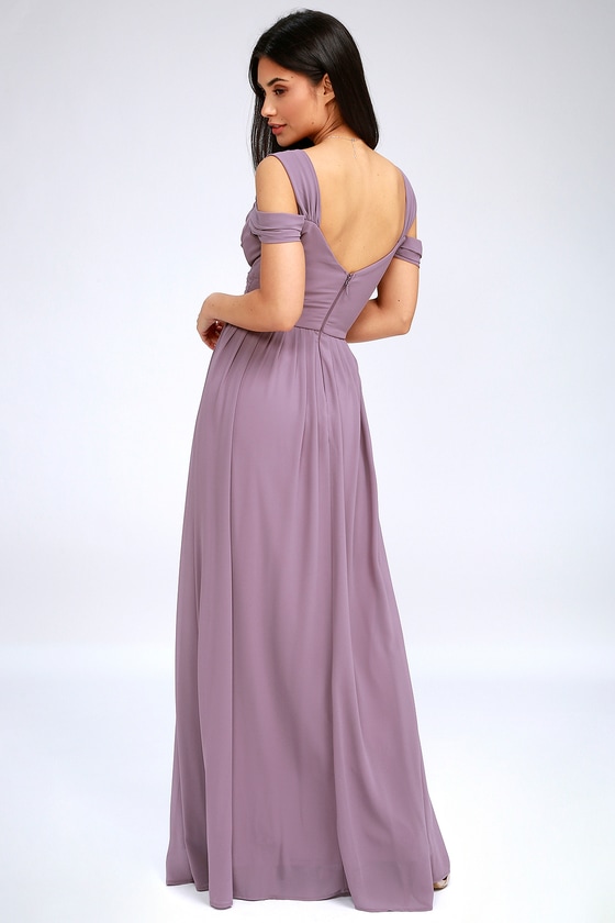 Lovely Dusty Purple Dress - Maxi Dress - Bridesmaid Dress