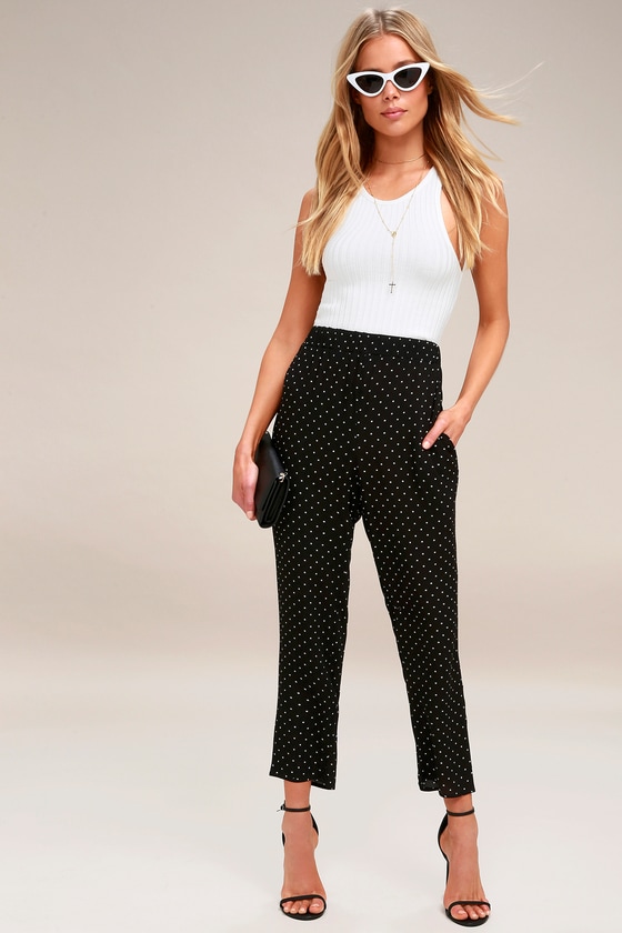 colorful polka dot pants