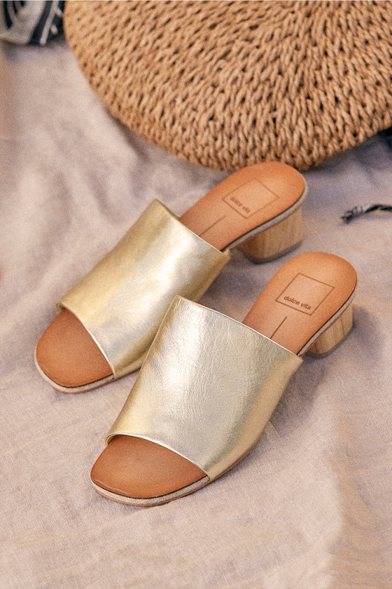 genuine leather mules