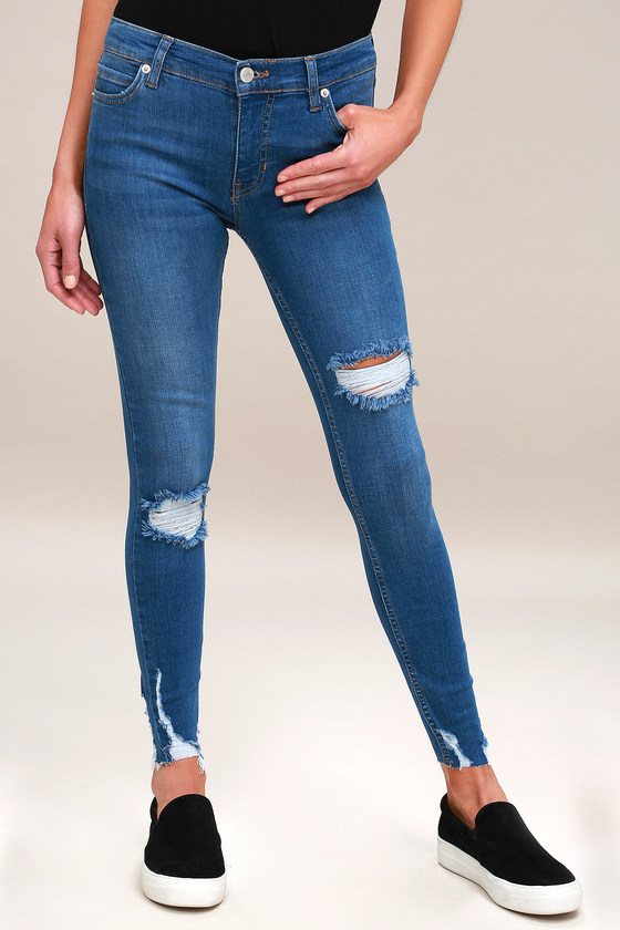 Free people sales shark bite jeans