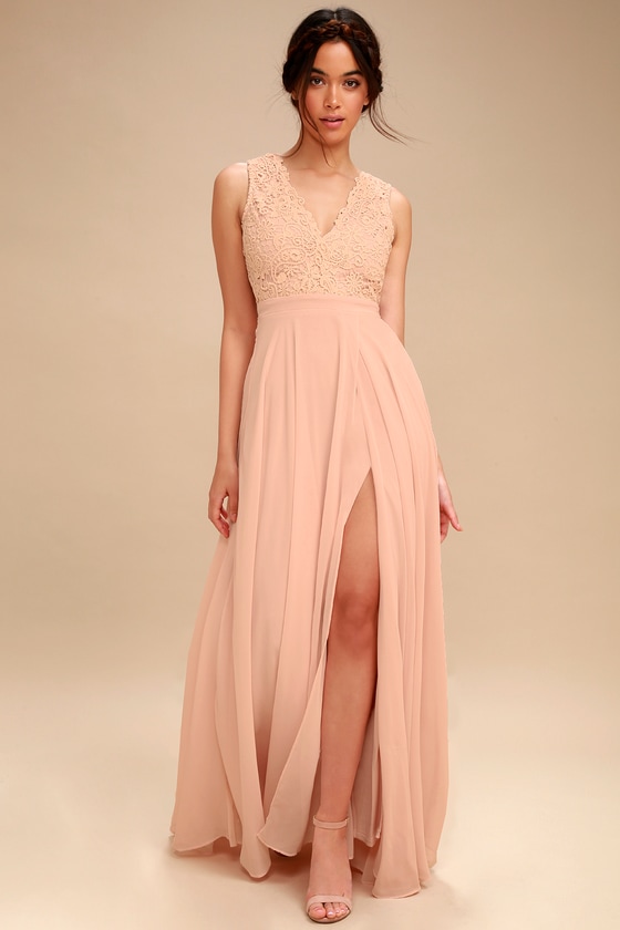 lulus blush gown