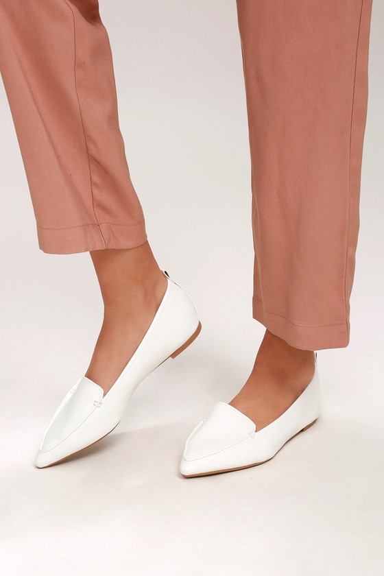 pointed flat loafers