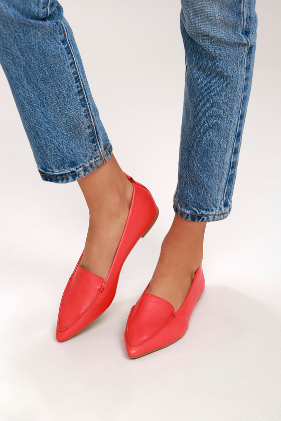 pointed flat loafers
