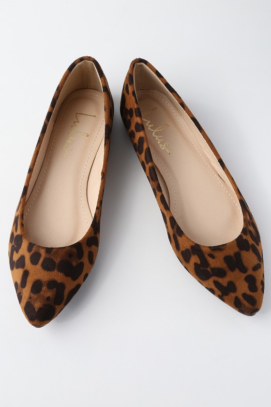 leopard print flats size 10