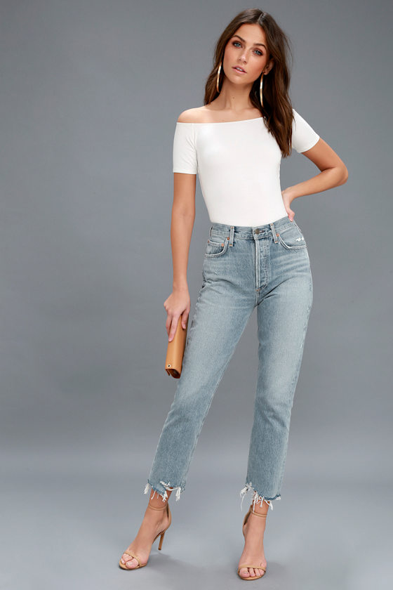 Volare White Off-the-Shoulder Tee 2